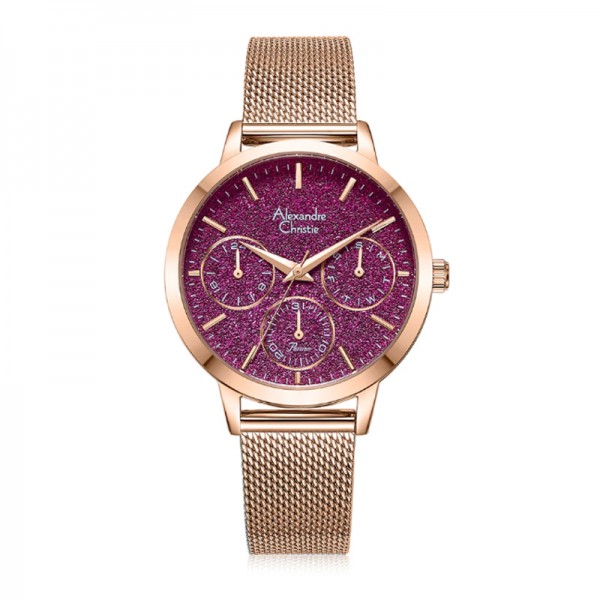 Alexandre Christie AC 2B25 Rosegold Purple Sandrope BFBRGDR